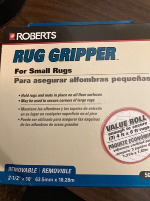 Roberts Rug gripper tape (removable)- 2 1/2  X 60 -63.5mm x 18.28m