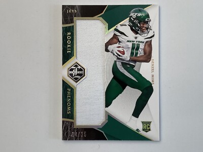 2020 Limited Rookie Phenoms Gold Spotlight #DM Denzel Mims RC Jsy 04/25 d