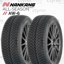 Image of 2X New 225 40 18 Nankang AW-6 ALL SEASON 92Y XL 225/40R18 (2 TYRES)