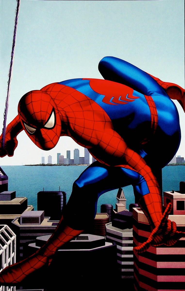Spider-Man Swings Around NYC Marvel Comic Book Mini Poster 6.5