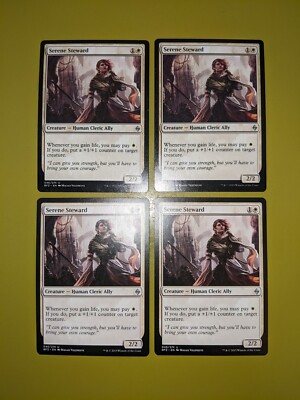 Serene Steward x4 Battle for Zendikar 4x Playset Magic the Gathering MTG 