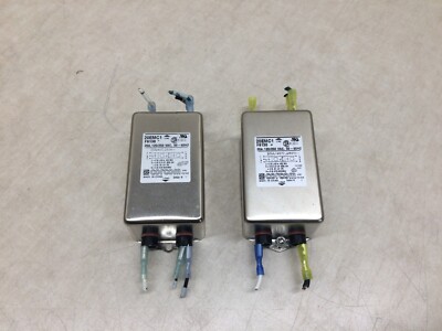 Two TE Connectivity CORCOM EMI EMC Line Filter 20EMC1 20A 120/250VAC 50-60Hz