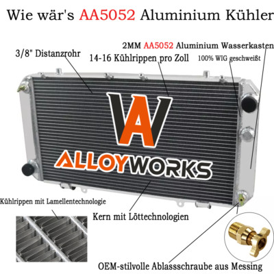 2 Reihen Aluminium kühler Für Toyota MR2 AW11 AW10 1.6L 4CYL MT 84-89 88