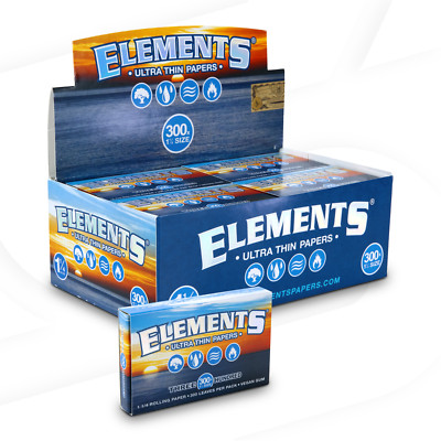 Elements 300 1 1/4 size rolling papers x 20 packs | 1 Full Box