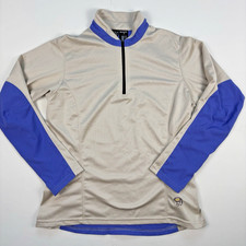 Vtg MOUNTAIN HARDWEAR Womens 1/4 Zip Shirt Gorpcore Hiking USA Made- Sz M