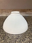 10" Antique Diffuser Torchiere Milk Glass Waffle Lamp Shade Grounded 2.5" Fitter