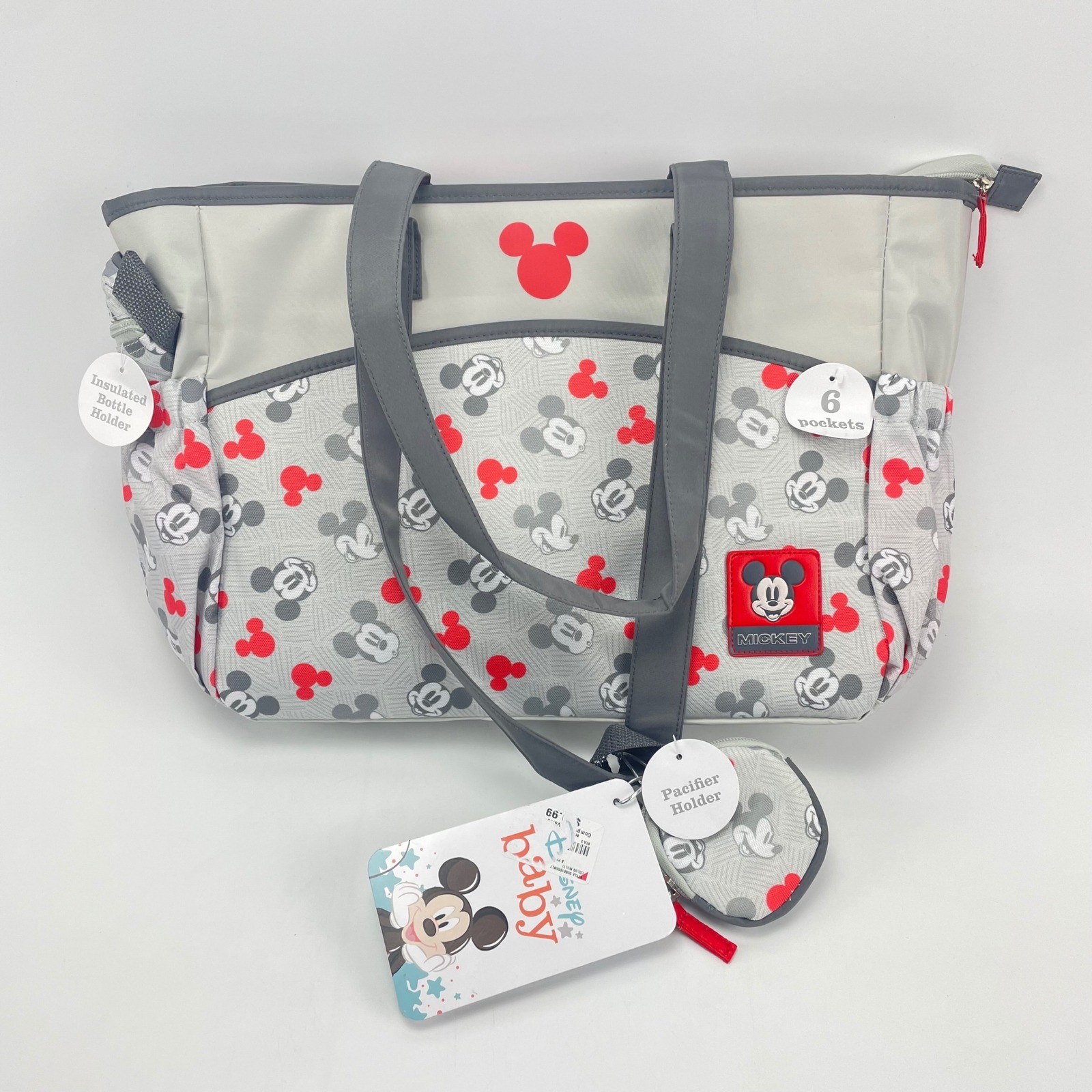 Tote Bag 6 Pocket 19" X 12" Nwt