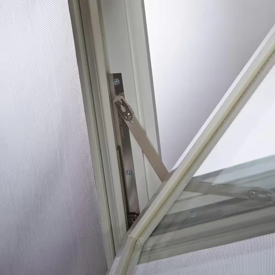 32,25 pulgadas X 24,25 pulgadas Tolva de vinilo con bisagras de vidrio aislante de doble panel blanca Insw Foto 3 de 4