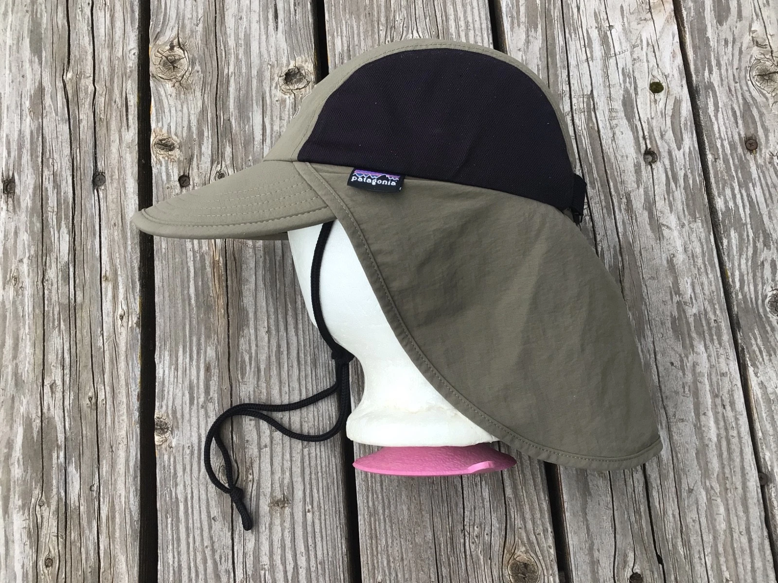 “PATAGONIA” Bimini Fly Fishing Mesh Sides Neck Cover Hat/Cap One Size Adjustable