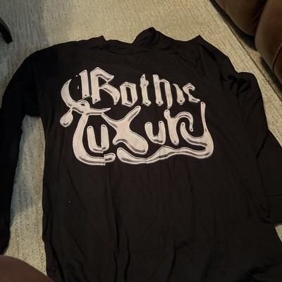 Meechy Darko Gothic Luxury Long Sleeve Shirt Tee Black Size L