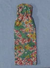Vintage Barbie Clothes -Superstar Era Barbie 2776 Long Flower Print Cotton Dress