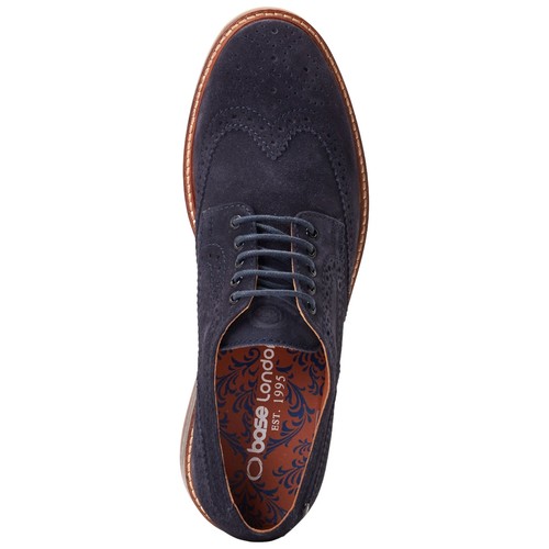 Base London Para Hombres Hatfield Gamuza Brogue Zapatos Inteligentes Informales Verano Cómoda Plantilla - Imagen 15 de 21