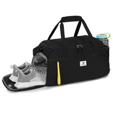 Gym Bag for Men Women with Shoe Compartment, Carry-on Gym Duffle Bag for Tr...