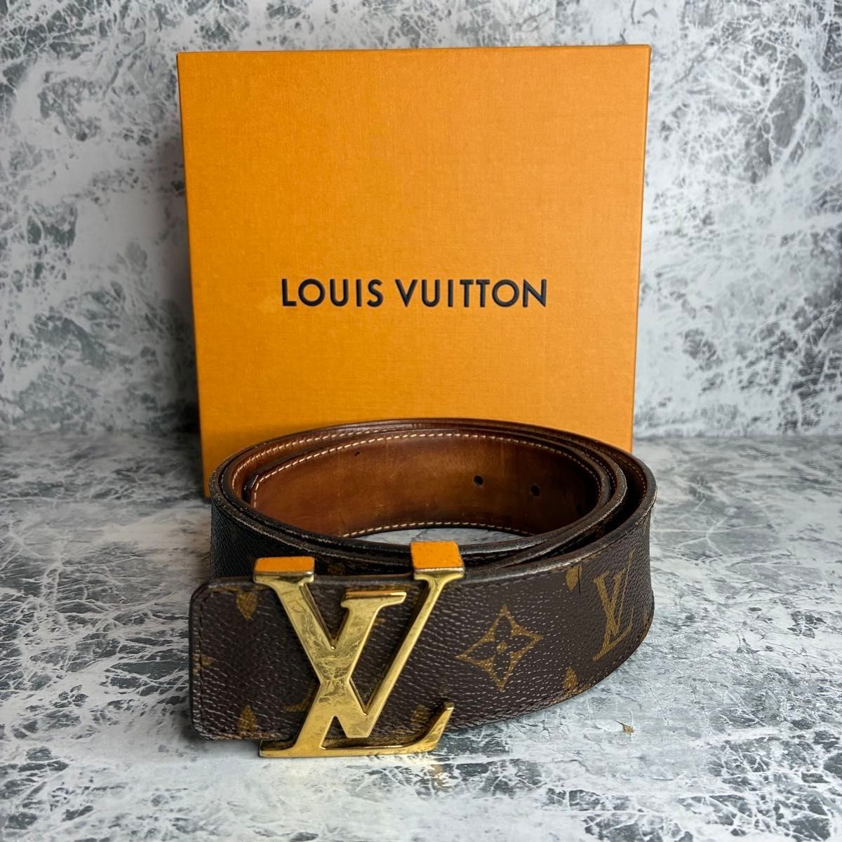 LOUIS VUITTON ブラウンレザーベルト LV Dimension 40mm Reversible Belt Monogram - Men - Accessories