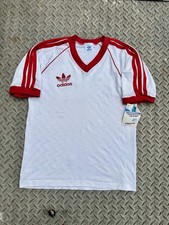 Vintage 80s Adidas Trefoil Logo Soccer Jersey Shirt Mens Small - New With Tags