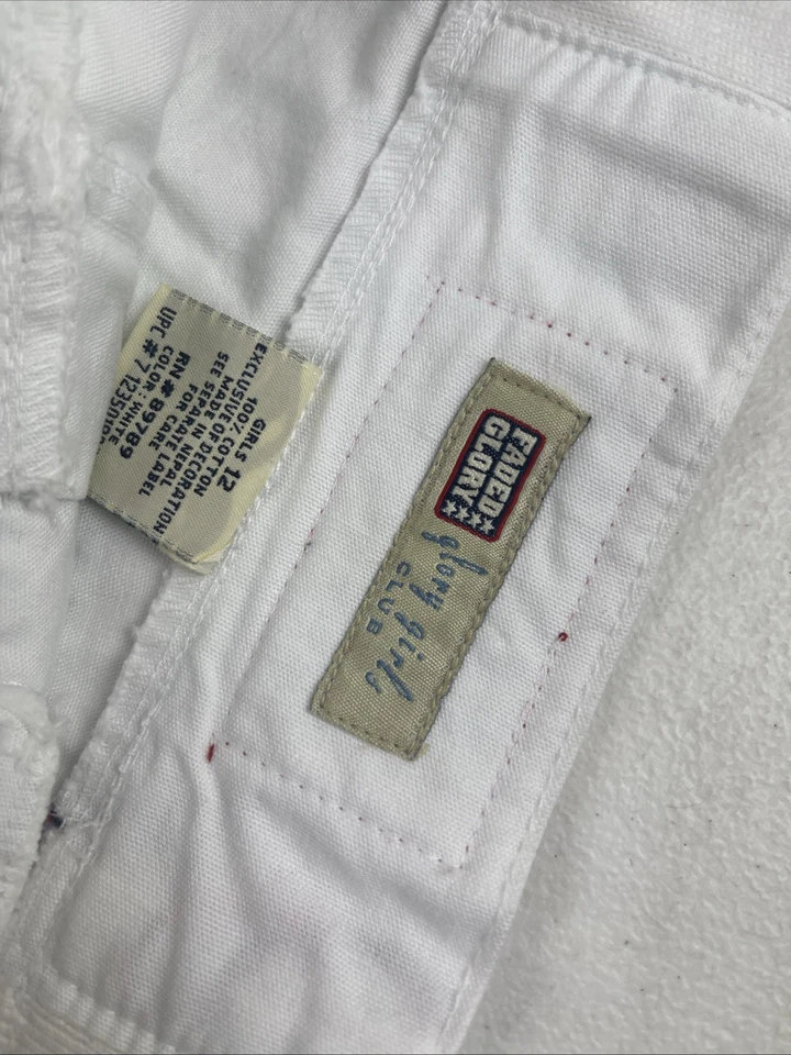 Faded Glory Denim White Embroidered Girl's Skirt Size 12 Scooter - Image 3 of 4
