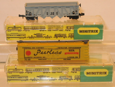 N Scale MINITRIX 3182 & 3188 Coal Car and Box Car PARTS ONLY