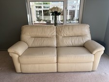 G Plan ‘Washington’ Leather 3 seater Sofa