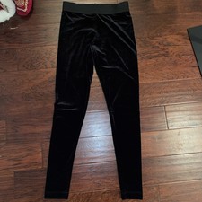 Karen Kane black velvet dress pants Leggings medium