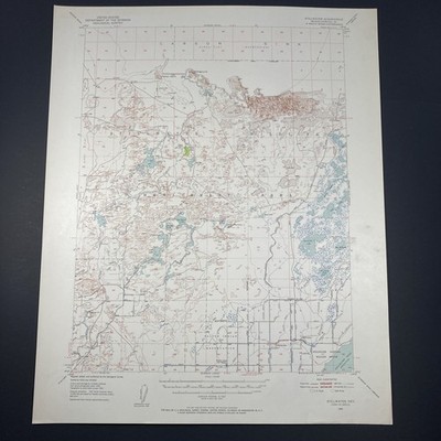 Stillwater NV Quadrangle 1950 Topo Map Nevada Vintage USGS