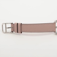 Hermès Cape Cod Dubletour CC1.310 SS SS & Leather QZ Pink-Face There are traces 4