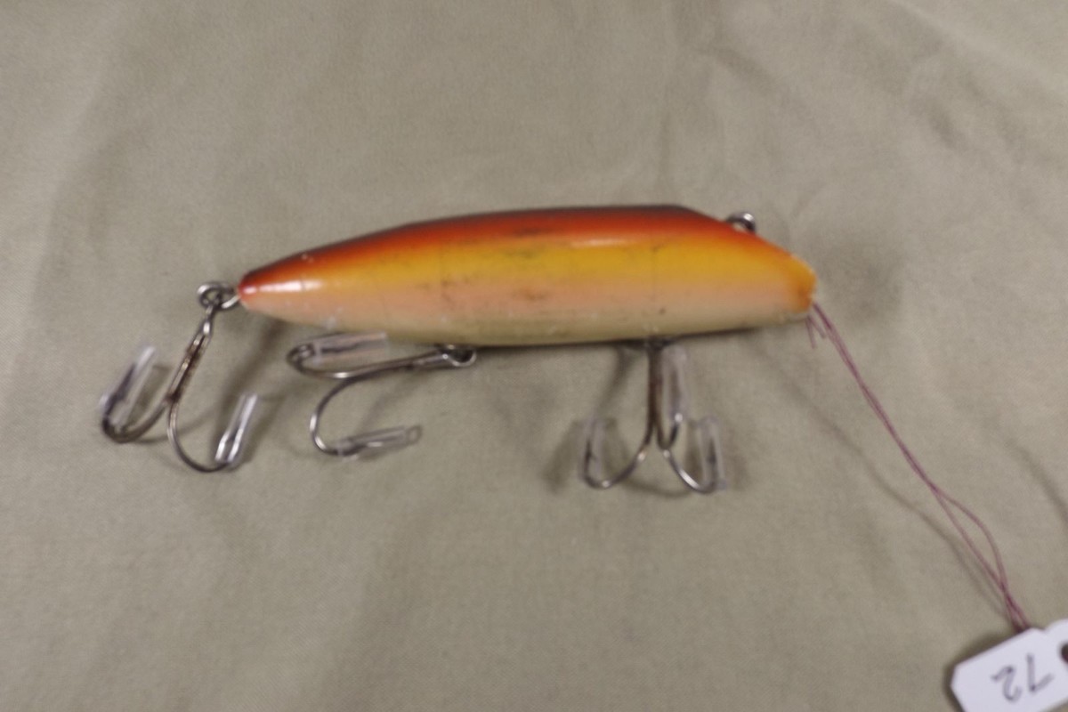 SOUTH BEND LURE Rare 1916 chopped tail bass oreno 973 R rainbow