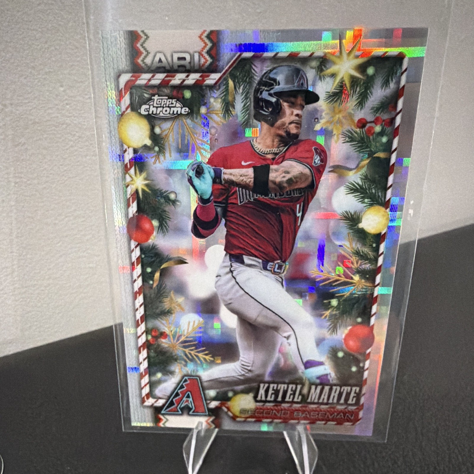 2026 Topps Chrome Holiday Ketel Marte #HC178 Refractor Arizona Diamondbacks