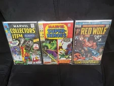 1970's  Marvel Comics Group Lot of (3) Super Heroes Hulk-Ironman-Red Wolf.