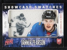 2013-14 Panini Prime Rookie Showcase Swatches 15/25 Tanner Pearson #RS-TP 0c3