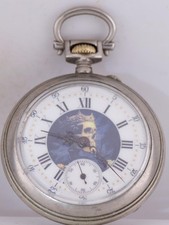 Antique Victorian Memento Mori Pocket Watch – c.1890s Perfect Working  RARE