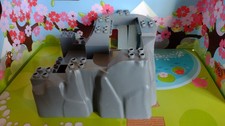 Lego Duplo 3D-Gelände Felsen grau