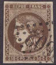 TIMBRE FRANCE OBLITERE  CERES BORDEAUX  N  47      REF 1971