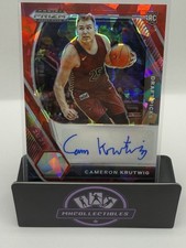 2021-22 Panini Prizm Draft Picks - Autographs Cameron Krutwig Red Ice