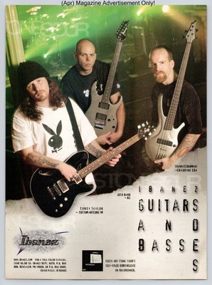 Stone Sour Ibanez Guitars Promo 2003 Full Page Print Advertisement