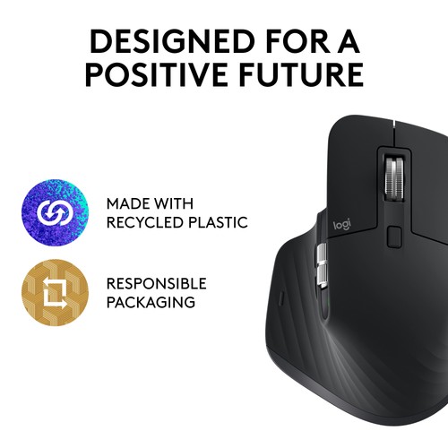 Logitech MX Master Wireless Mouse 3S, Black - 910-006556 - Afbeelding 5 van 6