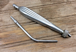 GOMCO Dental Surgical Medical Suction Tip & Handle Stainless 2 Part Vintage