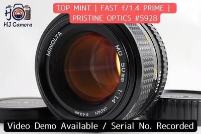 [TOP NEUWERTIG] Minolta New MD 50mm f/1.4 schnelles Standardobjektiv für SR...