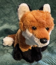 Red Fox Realistic Stuffed Plushie Signature Ganz Gold Webkinz Rare WkSS2000 10