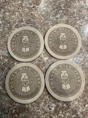 Fairbanks Morse Quarter Century Club Leather Coasters