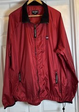 VTG Polo Jeans Co Ralph Lauren Red Nylon Full Zip Windbreaker Jacket Mens Size L