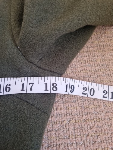 Moa Moa Dark Green,Lined Wool Blend,Buttoned Jacket.Womens S - Picture 10 of 12