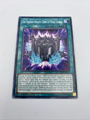 LEHD-ENC13 The Phantom Knights' Rank-Up - Magic Launch 1. Auflage YuGiOh Auto - Bild 1 von 2