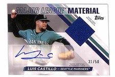 2024 Topps Update #MLMAU-LC Luis Castillo Major League Materials Autographs #/50