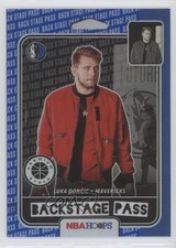 2019-20 Panini NBA Hoops Premium Stock Back Stage Pass Blue Luka Doncic #3 0bt4