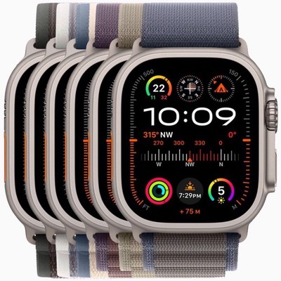 Apple Watch Ultra 2 - 49mm - GPS + Cellular - Titanium - Ocean Armband - Wie Neu