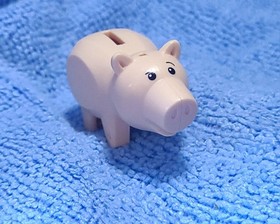LEGO Toy Story Hamm Piggy Bank Minifigure w/ Rubber Stopper + Coin | Near Mint