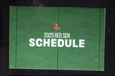 Boston Red Sox 2025 Pocket Schedule Samuel Adams