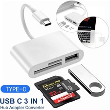 3in1 USB C to Type-C HDMI 4K USB 3.0 Adapter Converter Cable Hub For Mac Air Pro