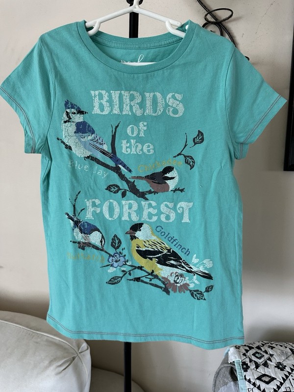 Peek Girl’s Shirt 8Y Birds Of The Forest