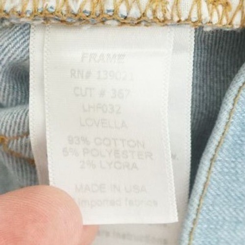 FRAME Denim Le High Flare Jeans Damen Größe 25 helle Waschung blau Lovella Jeans - Bild 10 von 11